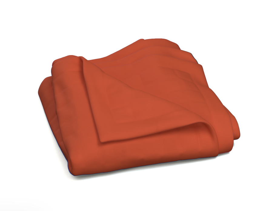 10LB Fleece Weighted Blanket 72" x 42" (Orange)