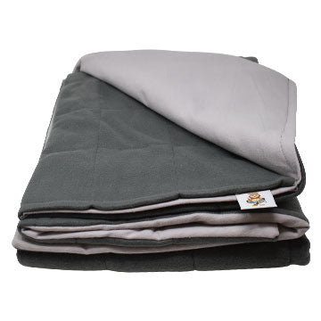 Susu's 15lb grey fleece and light grey flannel